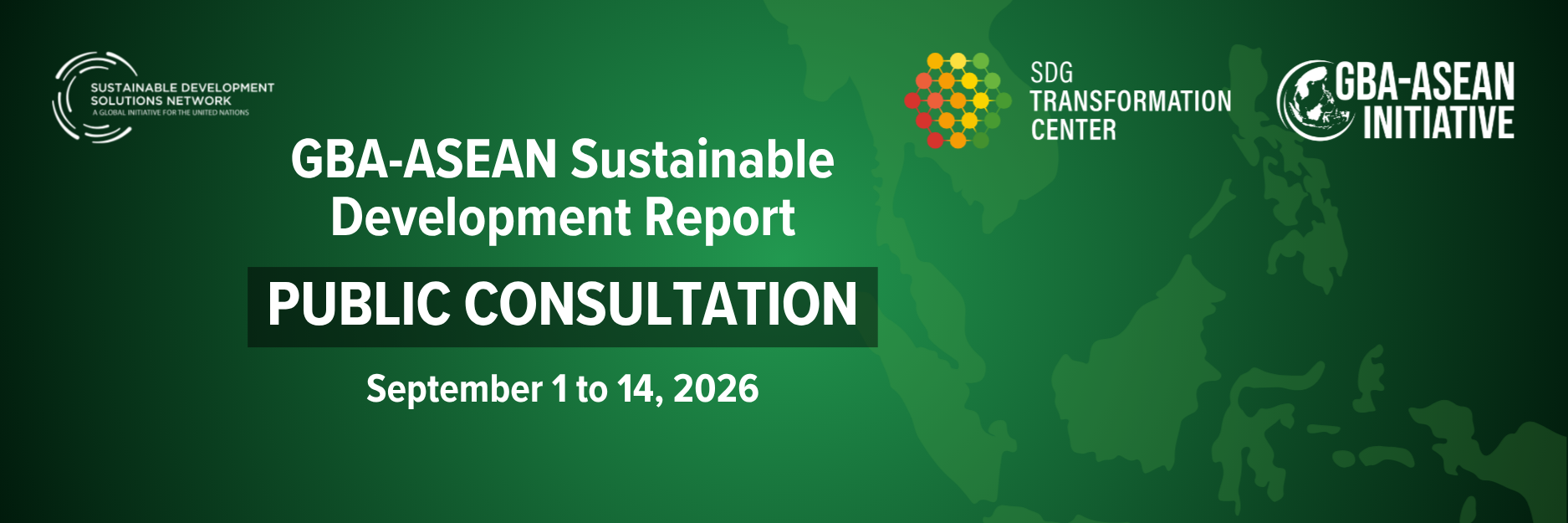 GBA-ASEAN Sustainable Development Report Public Consultation