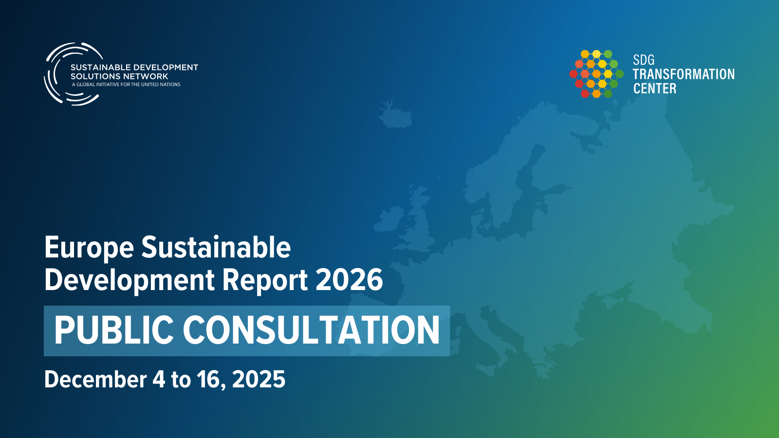 ESDR Public Consultation Banner